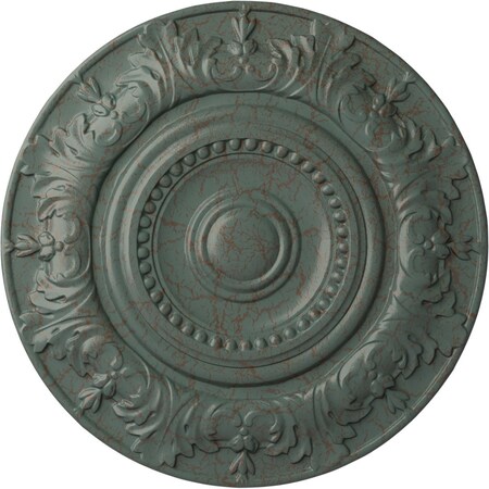 Ekena Millwork Biddix Ceiling Medallion (Fits Canopies up to 7 1/2"), 20 7/8"OD x 1 1/4"P, Cloud Burst Crackle CM20BXCBC